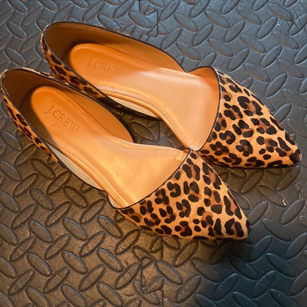 JCREW D’Orsay Cheetah Flats